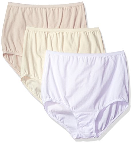 Vanity Fair Women's 3 Pack Perfectly Yours Tailored Cotton Brief Panty 15315