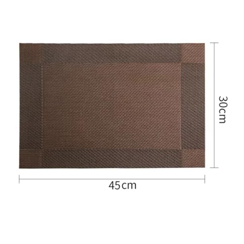 Soulnioi Placemats Set of 6, PVC Washable Table Mats Heat Resistant Dinner Plate Mats for Kitchen Dining Table - Image 2