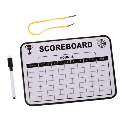 SEWACC ゴルフスコアボード ダブルサイド書いて消せるボード 軽量携帯用 競技スコア管理 メッ コーチング用 室内外練習対応