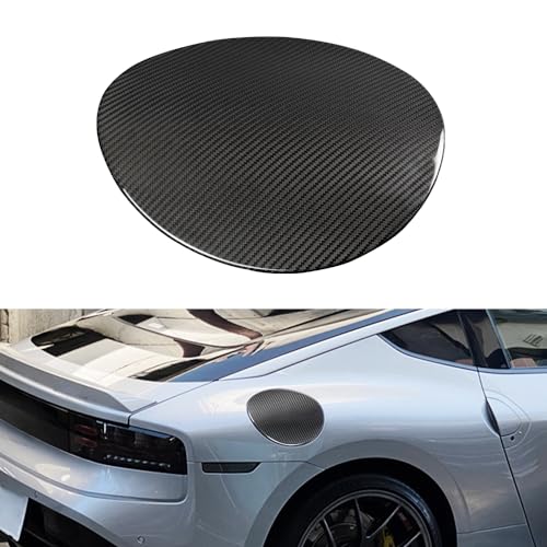 JSWAN Glossy Carbon Fiber Fuel Tank Cover Fit for Nissan