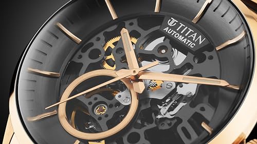 Titan Ceramic Fusion Automatic Anthracite Dial Watch - NT90174KD03 - Image 4