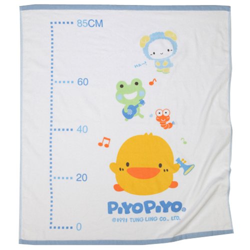 Piyo Piyo Dual Purpose Towel, Blue Baby Bath Towels Baby