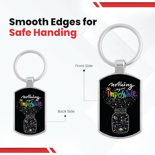 Image of Premium Printed Metal Keychain for Men & Women | High-Definition Artwork Print | Durable Key Ring for Car, Bike, Home & Office Keys | Stylish Decorative Key Holder Gift
