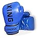 Longeek Guantes de Boxeo para niños, 4 oz, Guantes de Boxeo, Guantes de Entrenamiento de Combate de Dibujos Animados, para Pelear, Kick Boxing PU Azul