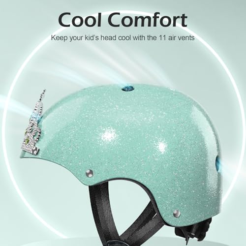 Image of Odoland Kids Bike Helmet for Boy Girl Age 3-8 for Cycling, Scooter, Skating
