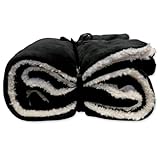  LEMETEX Decke Lars schwarz 150 x 200 cm 1 Stück