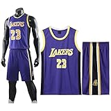 Ropa Deportiva de Baloncesto, Camiseta y Pantalones Cortos de Baloncesto, Camiseta de Baloncesto para Adultos,Traje Sin Mangas de Baloncesto, Camiseta Chaleco + Pantalones Cortos(5XL,Morado)