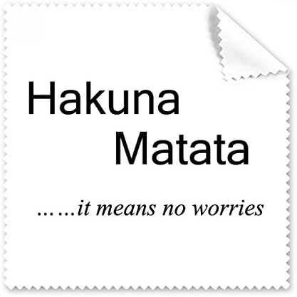 No Worries Quote Art Deco Gift Fashion Cleaning Cloth Phone Screen Glasses Cleaner 5pcs image 2