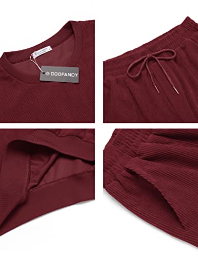 COOFANDY Herren Trainingsanzug 2-teilig - Bequemer Jogginganzug Mit Reißverschluss