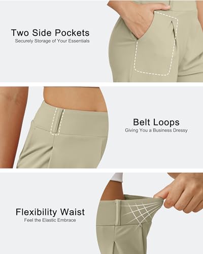 Image of G4Free EverGoing Dressy Casual Shorts for Women 4 inch High Waisted Summer Lounge Pleated Shorts with Pockets