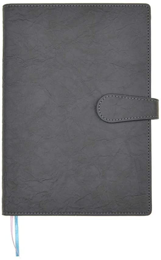 DANNMPX Cuaderno Cuaderno De Negocios Simple De Cuero A5, Cuaderno con Hebilla, Libreta De Registro De Reuniones De Trabajo De Oficina Diario De Literatura Exquisita Libreta(D)
