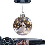 Riaisttd Christbaumschmuck Kugeln - 3D Tierkugel Weihnachtsdekoration | Weihnachtsdekoration Anhänger - Für Heimdekorateure, Festplaner, Wohnzimmer, Schlafzimmer, Garten, Wand, Haustür Und