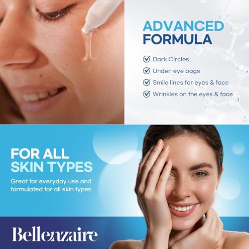 Instant Under-Eye Tightening Serum – Removes Eye Bags, Puffiness, Wrinkles & Dark Circles; Temporary Firming & Lifting Treatment Cream, 20 Tubes (0.5 ml Each)