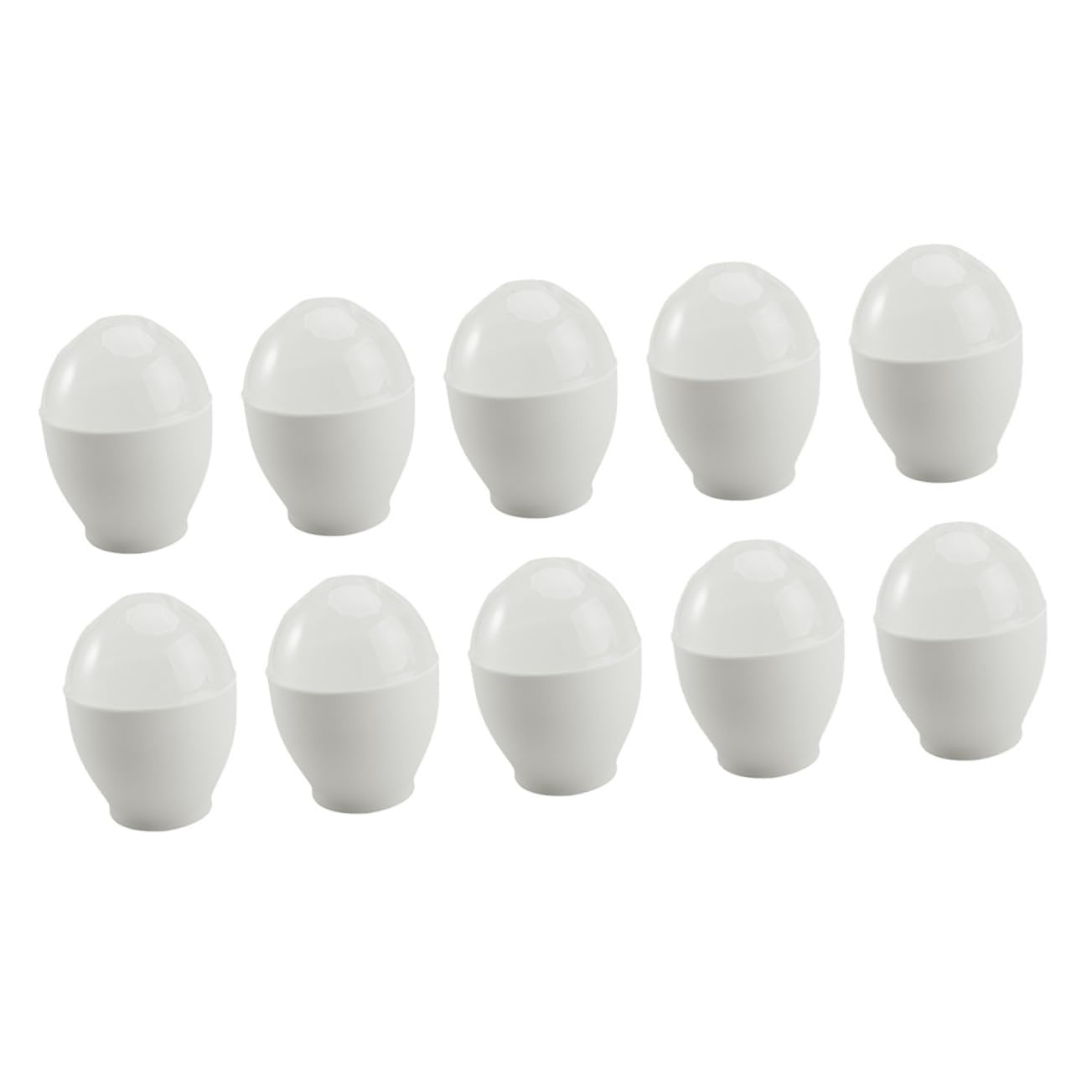 OFFSCH 10Pcs Microwave Egg White Egg Cooker for Home and Restaurant Use for Delicious Steamed Eggs Smooth Easy Clean Surface Multi Functional Kitchen Tool