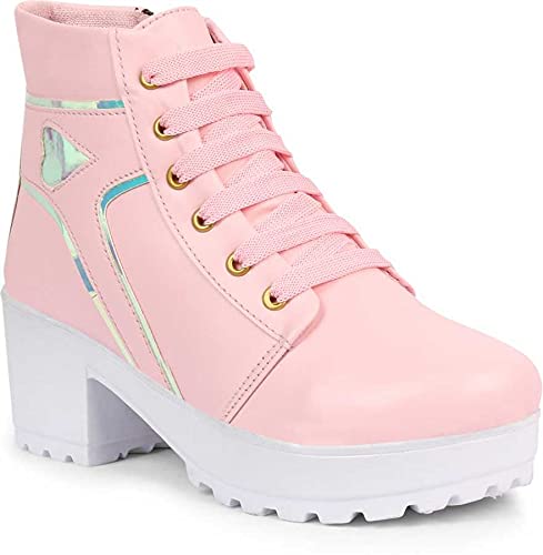 Image of KRAFTER Women's and Girls High Ankle Denim Stylish Boots