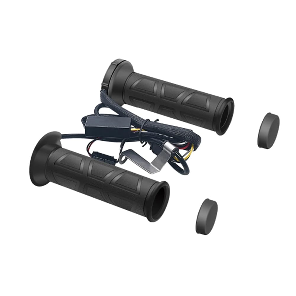 Gokeet PuñOs Calefactables Manuales para Motocicleta PuñOs Calefactables Manuales de 22 mm Calentadores ATV PuñOs Moldeados Manejar Calefactable con Temperatura Ajustable