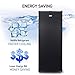 Commercial Cool Upright Freezer, Stand Up Freezer 6 Cu Ft with Reversible Door, Black