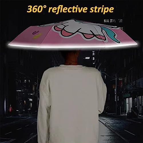 Hannstar Kids Folding Umbrella, Strong And Portable - Wind Resistant, Anti-Uv Compact Durable Umbrella, Auto Open/Close, Lightweight Backpack Cute Umbrella For Girls & Boys thumb #6