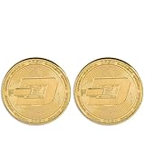 2PCs Gold Plated Dash Coin | Perfect Novelty Gift or Souvenir for Blockchain Enthusiasts