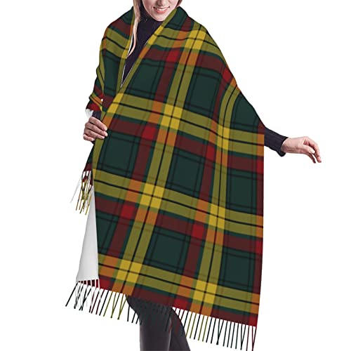 Winter Warm Wrap Shawl Devon Companion District Tartan Print Scarves Blanket Scarf For Women Men