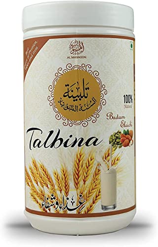 Talbina AOZA Almasnoon badam elaichi postre cebada saludable avena alternativa 300g