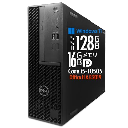 �y�����ςݕi�z�f�X�N�g�b�vPC OptiPlex 3090/Windows11 Pro/��10���� Core i5-10505/SSD128GB/������16GB/DVD-ROM�h���C�u/MS Office H&B 2019/Displayport×2/VG