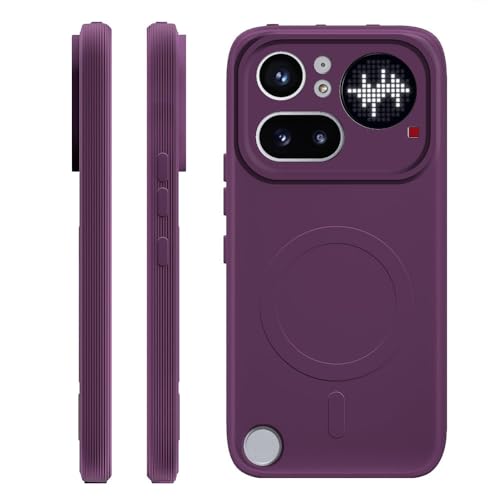 Image of Back Cover | MagFit Ring Design (Non-Magnetic) | Shockproof Case | Anti-Slip Grip | Raised Camera Edges | Slim Protective Case for Nothing Phone (4a) Pro 5G (Purple)