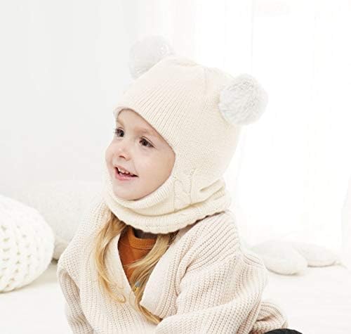 Baby Winter Hat Scarf Set, Unisex Infant Toddler Kids Hat Scarf - Image 2