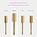 Curacoro Nail Drill Bits 3/32'' - Safe Smooth Stop Large Barrel Carbide Bit (Medium) for Professional Finish, Fast Remove, Refine & Smooth Acrylic or Gel Nails, Nail Art Pedicure Manicure Salon & Home