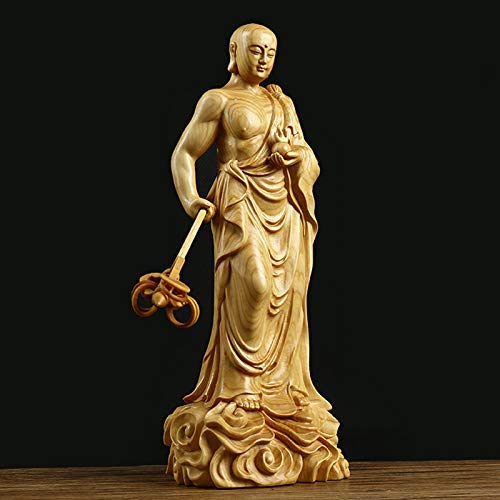 Statua del bodhisattva ksitigarbha per la Decorazione Domestica, Ornamenti di sculture di Figurine di Buddha, Decorazione per L'Ufficio in casa per la Meditazione della Religione Feng Shui,m