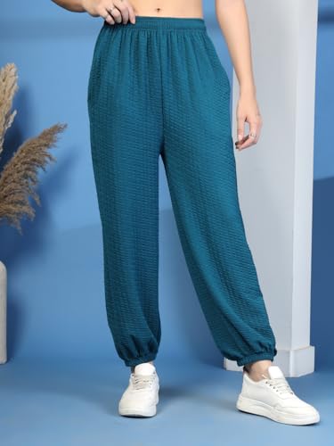 Image of UZARUS Women's Ultra-Soft Baggy Fit /Relaxed Fit Joggers with Side Pockets & Gripped Hem