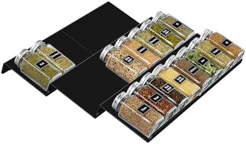 Lifewit Spice Drawer Organiser, Spice Rack for Inside Drawer, Adj...