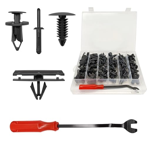 Icyhaws 161PCS Fender Clips Kit, Compatible with Jeep Wrangler 2007-2022, Gladiator 2018-2022, Grand Cherokee 2005-2010, Liberty KJ & KK 2002-2010, OE# 68039280AA 6030441 6506007AA 6503598