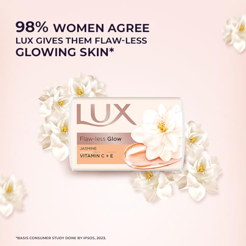 Lux Flaw-less Glow Bathing Soap infused with Vitamin C & E | For Superior Glow | 150g x 3 - Image 6