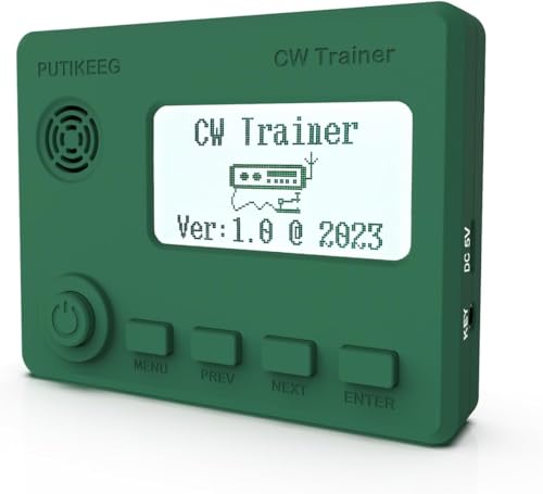 Mini CW Trainer Morse Code Trainer with Display, Moore Simo Wales Code Shortwave Radio Telegraph Key...