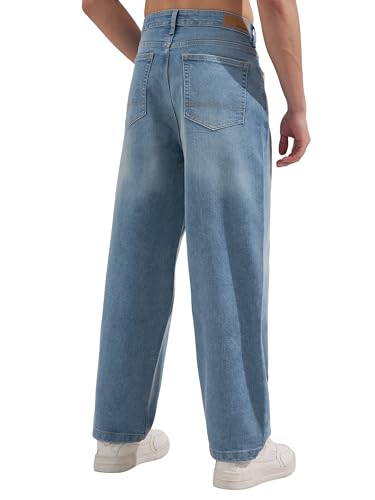 Image of Highlander Men Men's Straight Relaxed Fit Jeans | Stretchable | Everyday Comfort & Style| Jeans for Man|Premium Cotton Blend