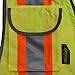 Radians SV55 Class 2 Heavy Woven Two Tone Engineer Vest with Padded Neck to Support Extra Weight in Cargo Pockets, Green, 2X-Large