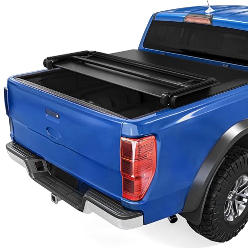 Soft Tri Fold Truck Bed Tonneau Cover Compatible with Tacoma