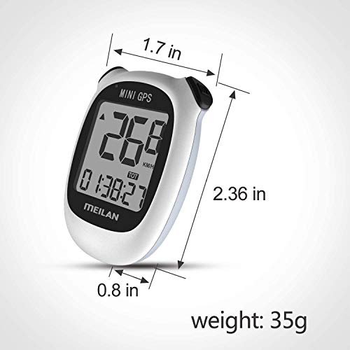 MEILAN M3 Mini GPS Bike Computer Wireless Cycling Computer Bicycle Speedometer and Odometer Waterproof Cycle Computer Bicycle Computer for Road Bicycle MTB Bicycle (White)