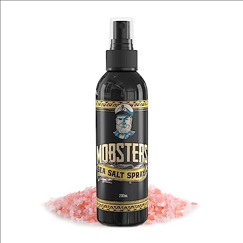 Mobsters Sea Salt Spray, texturizing zeezoutspray voor mannen, voegt volume en een natuurlijke afwerking toe, flexibele hold, zeezoutspray voor haar mannen en vrouwen, haarspray voor styling, volume spray 200ml