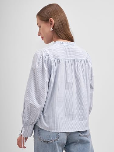 Image of Tokyo Talkies Women Tops for Woman|Women Oversized Fit Crop Top Shirt|Comfortable Premium Korean Button Down | Workwear Top for Office & Casual Outfit