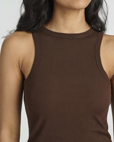 Image of 3 Pack Women's Ribbed Mini Sleeveless Tank High Neck Dresses Casual Dress