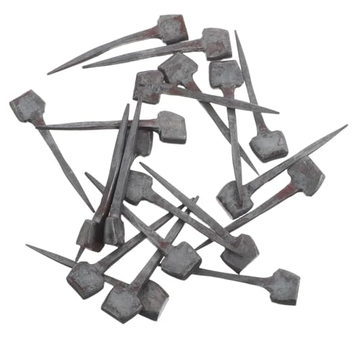 FRCOLOR 20pcs Horseshoe Nails for Horse Hoof Protection Metal Hoof Nail 4cm Length Equestrian Horseshoe Equipment and Farrier Care
