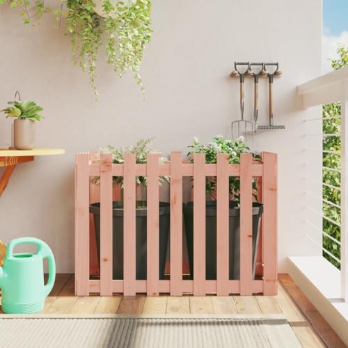 QZZCED Arriate Elevado de Madera de Abeto Douglas para Jardín, Cama de Cultivo Profunda con Amplio Espacio para Plantas y Flores, Macetero Exterior Sólido y Duradero para Variedades