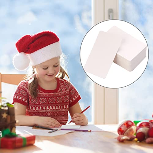 100 Pcs Blank Business Cards White Kraft Business Paper Card Thank You Cards Blank Craft Gift Cards Diy Message Cards For New Year Thanksgiving Birthday #TOP5