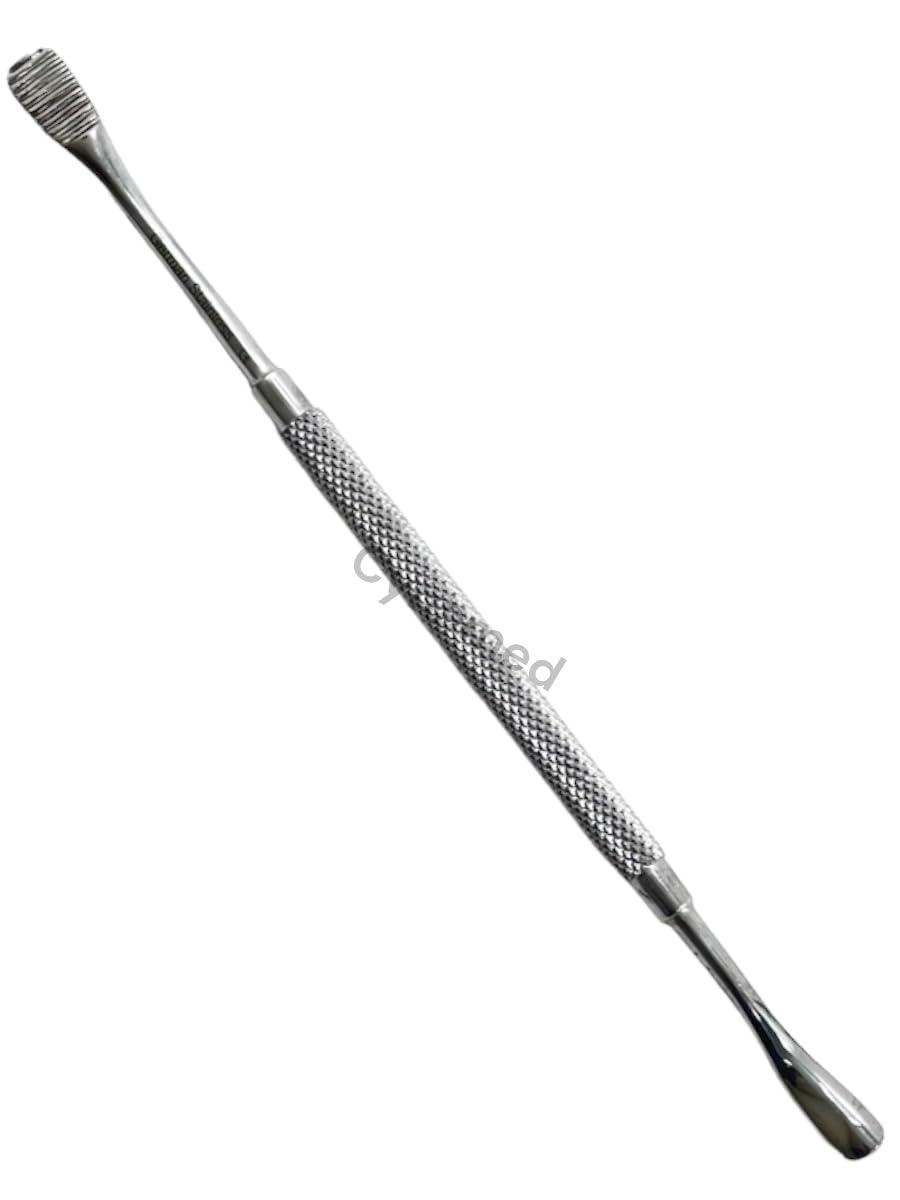 10 Count Dental File Howard Bone File #12 Double Ended w/Texture Knurled Grip - Stainless Steel Dental/Oral Tools