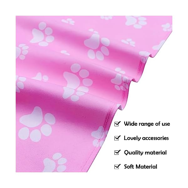 Pai sence 30pcs paw print dog bandanas bulk for small medium pets adjustable cat scarves daily birthday party wedding holiday bone yorkie triangle bibs scarf for girl boy grooming accessories - image 5