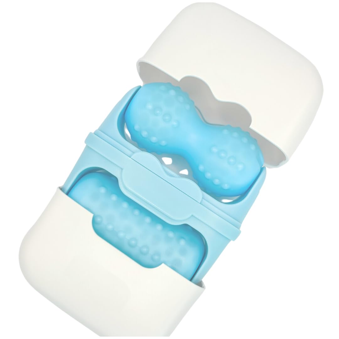 Rullo di ghiaccio 2 in 1 per modellare viso e corpo, terapia di raffreddamento, riduce il gonfiore e il rassodamento della pelle, regalo per la cura di sé