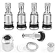 YOYEAH 4 Stück Autoventil Set - Universal Metallventile für alle Fahrzeugtypen, Autoreifen Ventil 11,3mm, Langlebige Reifenventile für Auto, Motorrad, Fahrrad