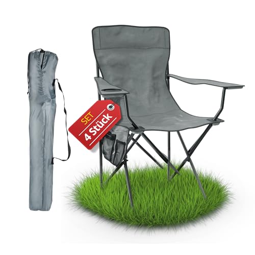 Stagecaptain CSB-5282 Chiller Campingstuhl 4X Set - Faltbar mit...